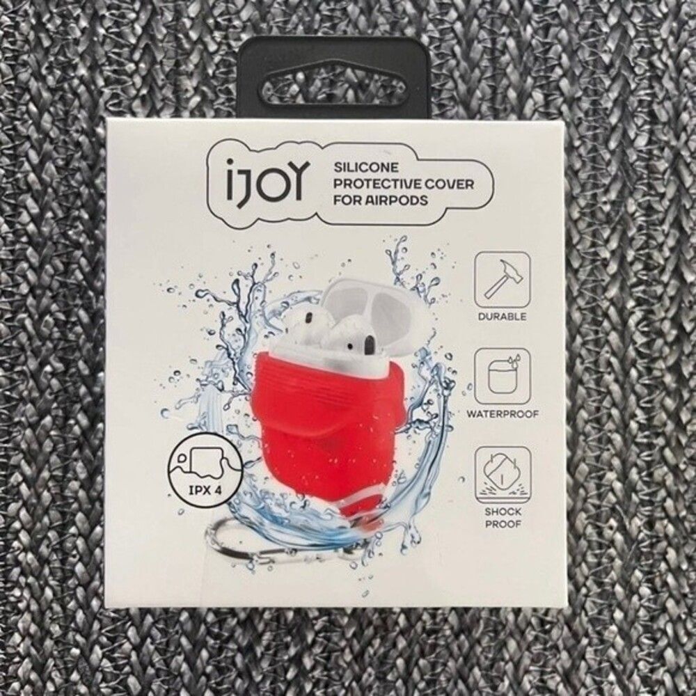iJoy Red Silicone Protective AirPods Case New in Box